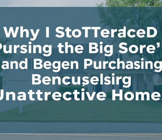 Why I Quit Chasing ‘The Big Score’ and Started Buying Ugly Homes Why I Stopped Pursuing 'The Big Score' and Began Purchasing Unattractive Homes
